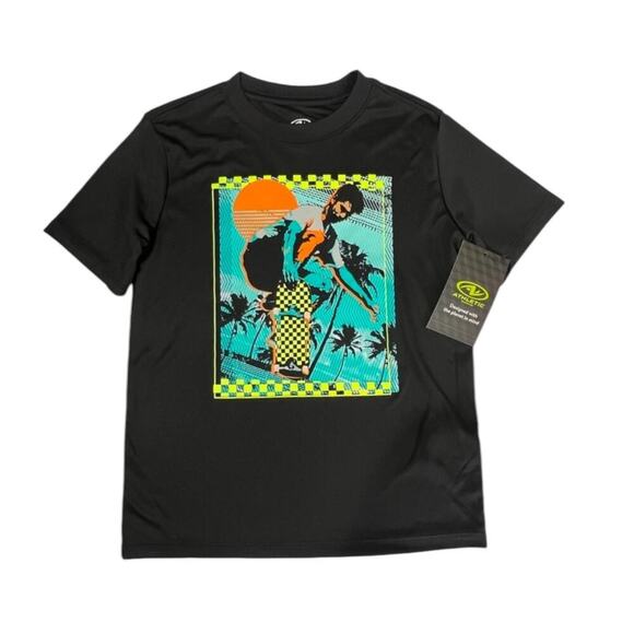 Athletic Works Boy Size S 6 - 7 T Shirt Kids Skateboarding Graphic Skateboard - Picture 2 of 9